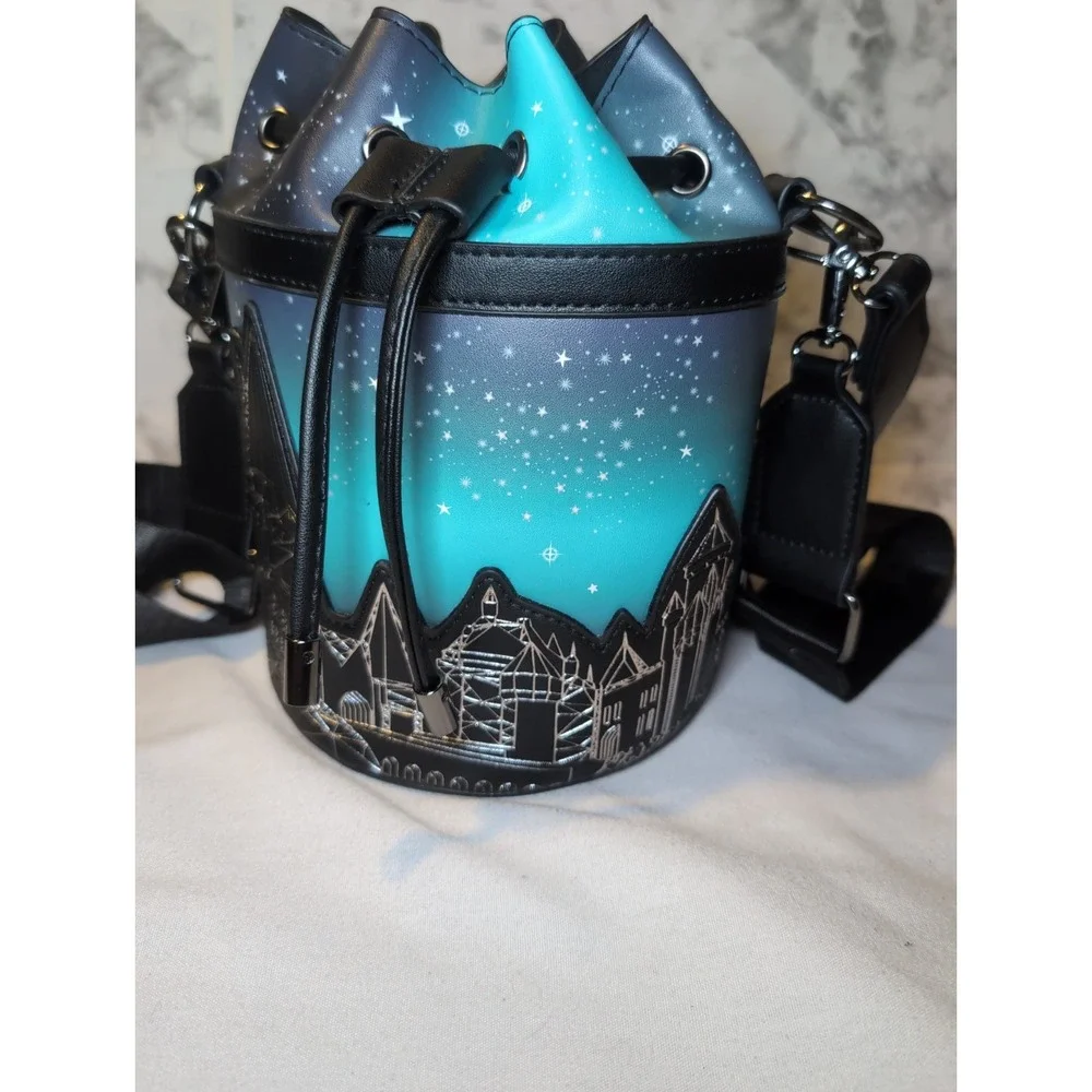 Harry Potter Hogwarts Castle Starry Sky Bucket Bag Purse Shoulder Bag 7